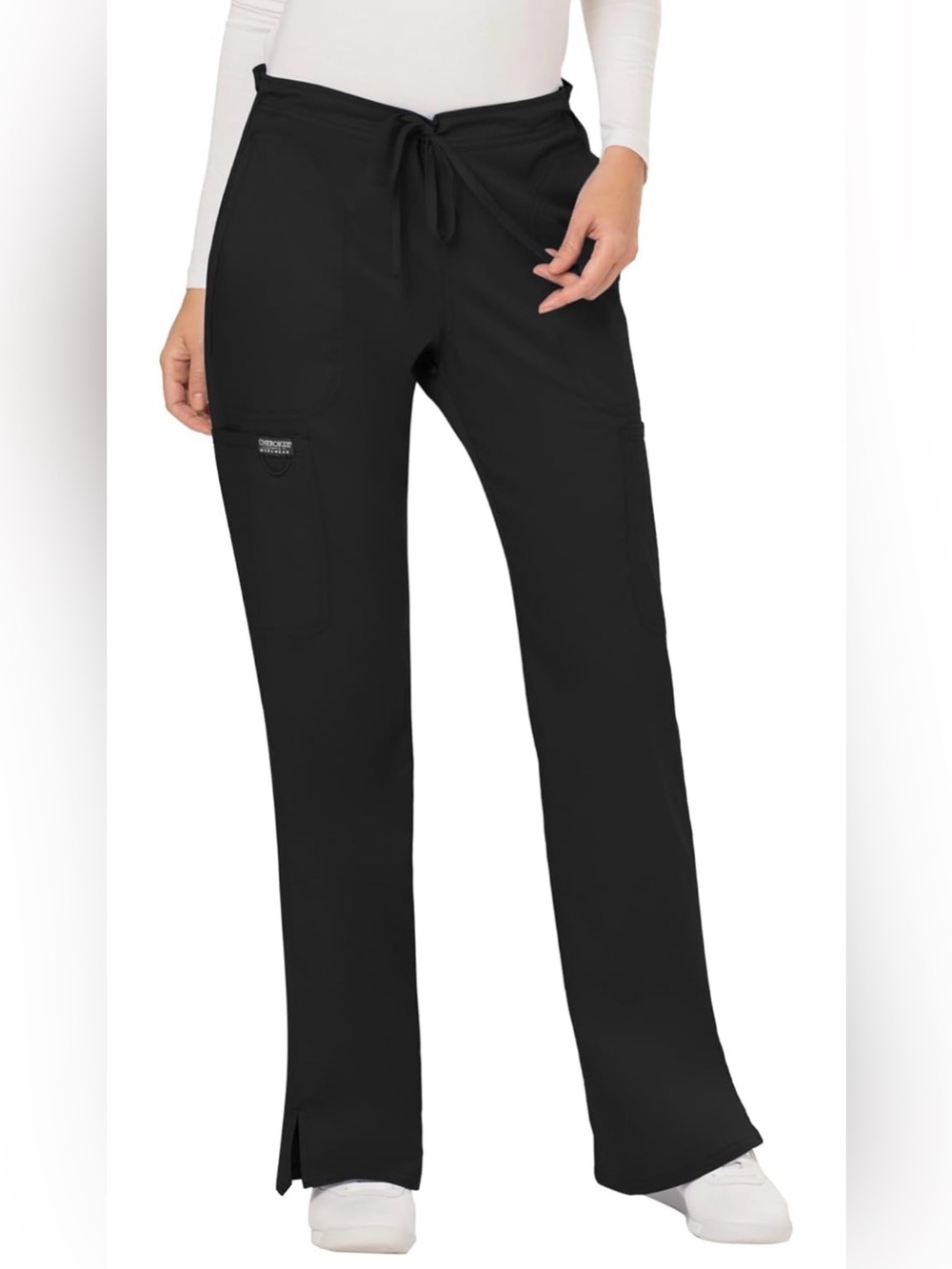 Cherokee Mid Rise Flare Scrub Pants